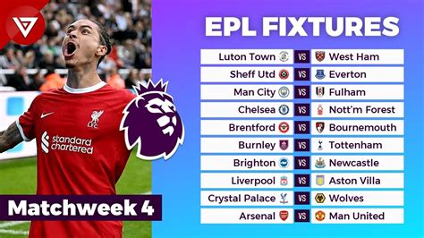 epl fixtures